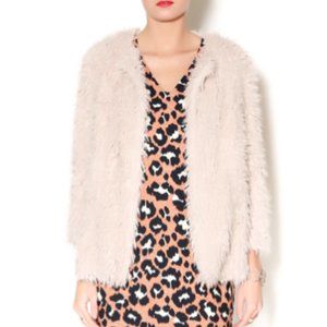 Honey Punch Blush Faux Fur Jacket (Sm)